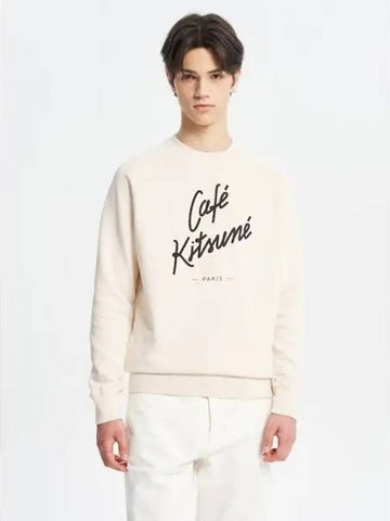 Unisex Sweatshirt Cafe Kitsune Latte Domestic Product GM0023042710809 - MAISON KITSUNE - BALAAN 1