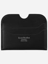 Silver Logo Card Wallet Black - ACNE STUDIOS - BALAAN 2