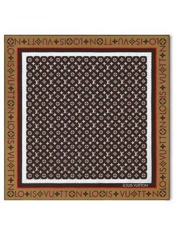 Muffler Scarf Monogram Infinity Square 90 Dark Brown M90891 - LOUIS VUITTON - BALAAN 1