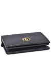 Women s Marmont Leather Card Case Wallet 456126 - GUCCI - BALAAN 3