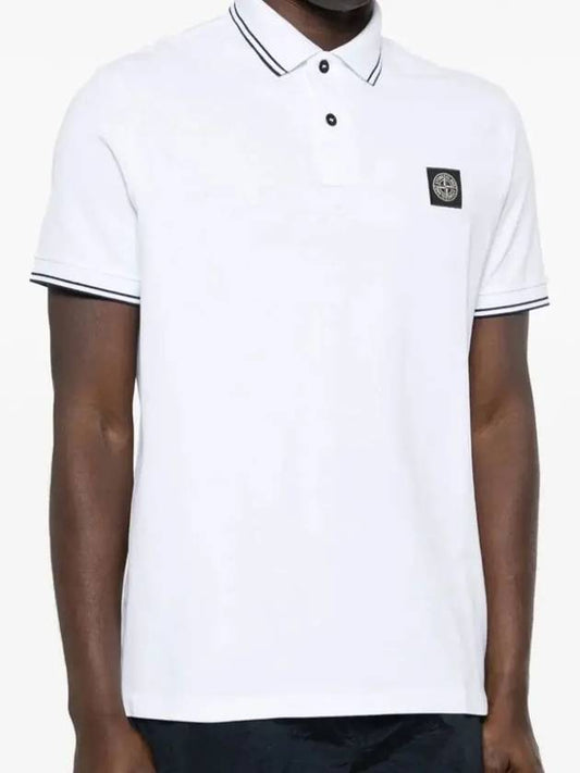 Cotton Short Sleeve Polo T Shirt 80152SC18 - STONE ISLAND - BALAAN 2