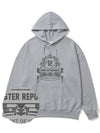 Modelo Gray Overfit Hoodie Gray - MONSTER REPUBLIC - BALAAN 2