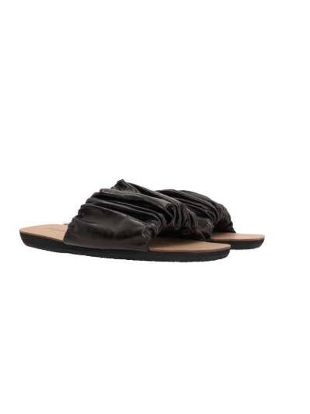 Leather Slippers Black - JIL SANDER - BALAAN 5