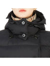 Women's Double Breasted Hooded Padded Black - BURBERRY - BALAAN 11