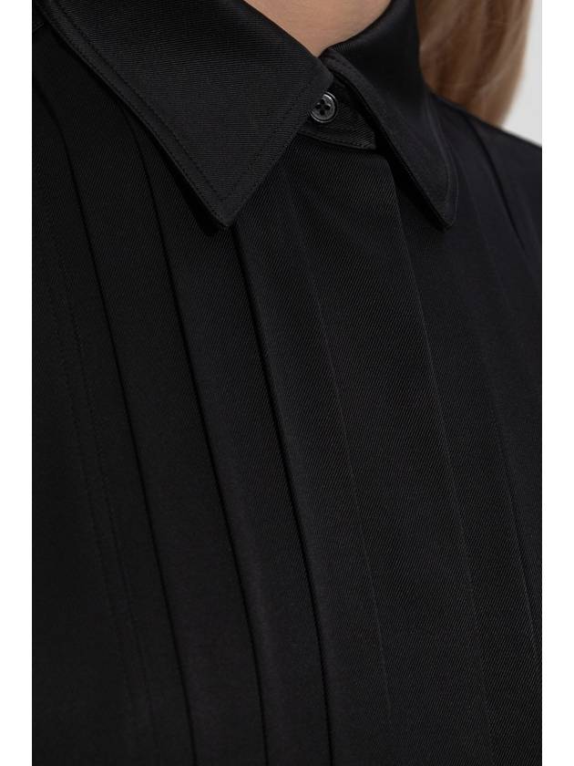 JIL SANDER Shirt With Silk Trim, Women's, Black - JIL SANDER - BALAAN 5