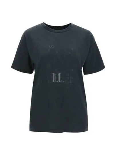 Numeric Logo Short Sleeve T-Shirt Black - MAISON MARGIELA - BALAAN 2