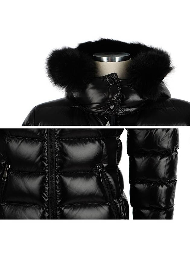 4631425 C0061 999 BADYFUR Glossy Black Hood Fur Padding - MONCLER - BALAAN 4