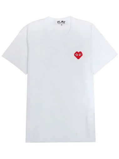 Play x Invaders T Shirt White P1T322000 - COMME DES GARCONS - BALAAN 1