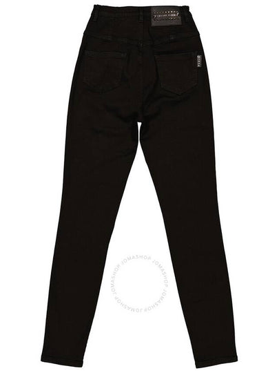 Philipp Plein Ladies Black Super High-Waist Stretch Jeggings, Waist Size 25