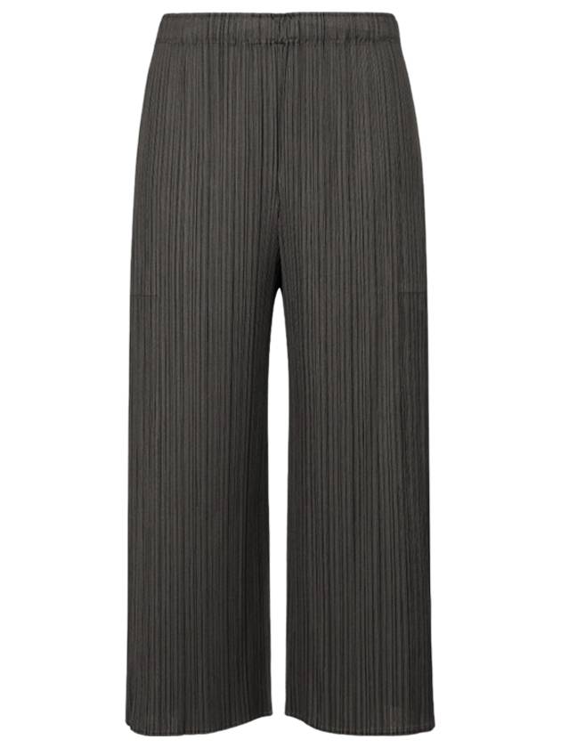 Women's Pleats Wide Pants Grey - ISSEY MIYAKE - BALAAN 2