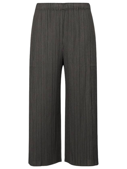 Women's Pleats Wide Pants Grey - ISSEY MIYAKE - BALAAN 2