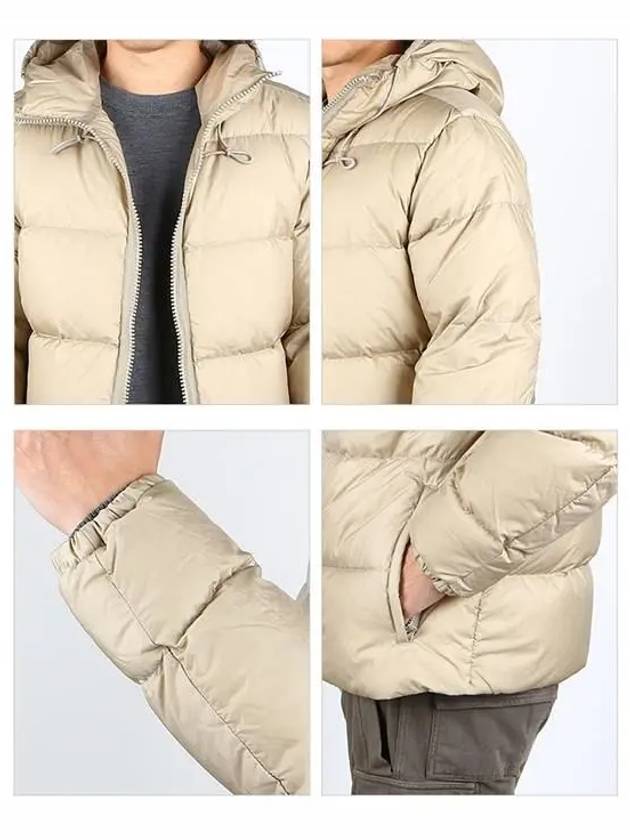 Men's Mid Layer Down Padded Jacket Beige - TEN C - BALAAN 4