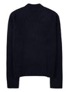 Logo Patch Basic Knit Top Navy - AMI - BALAAN 3