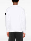 Wappen Patch Garment Dyed Sweatshirt White - STONE ISLAND - BALAAN 4