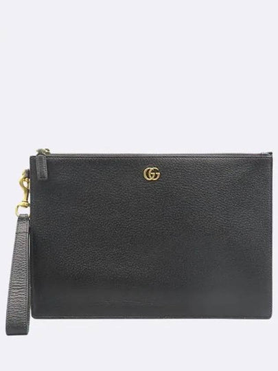 475317 GG Marmont gold logo clutch bag - GUCCI - BALAAN 2