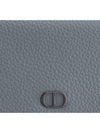 CD Icon Business Grained Calfskin Card Holder Deep Grey - DIOR - BALAAN 7