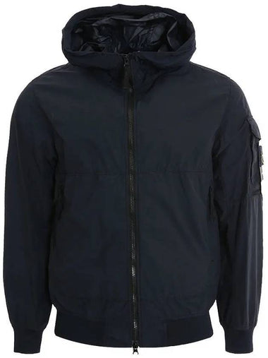 Men's Wappen Patch Naslan Watro Hooded Jacket Navy - STONE ISLAND - BALAAN 1