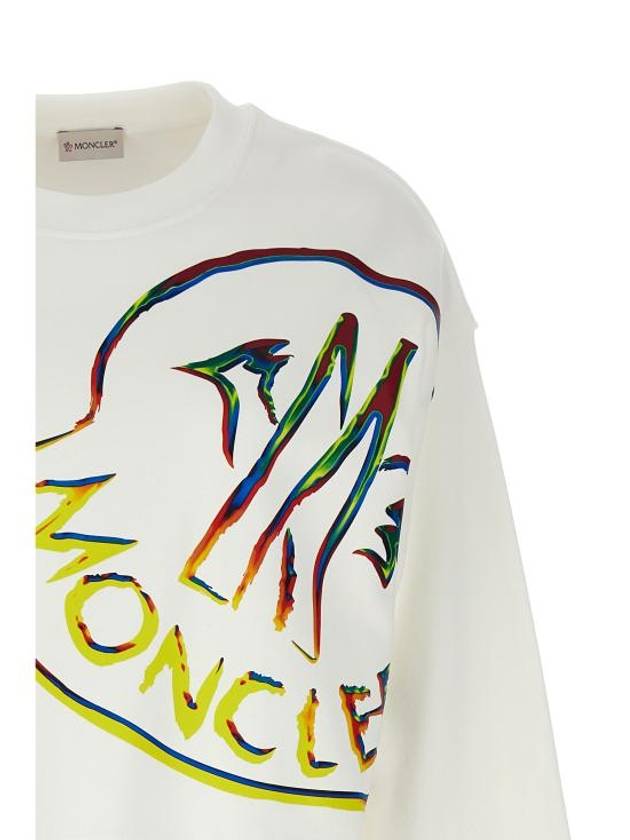 Long Sleeve T Shirt 8G00030 899TR 033 White - MONCLER - BALAAN 3