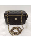 Small Classic Vanity Bag with Chain Lambskin & Gold Black - CHANEL - BALAAN 2