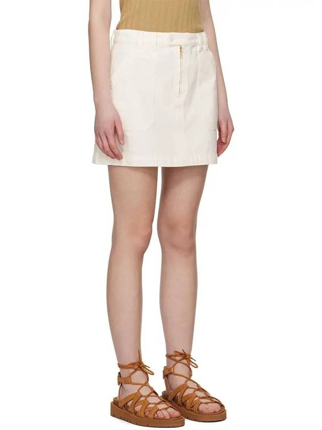 Sarah Short A-line Skirt White - A.P.C. - BALAAN 3