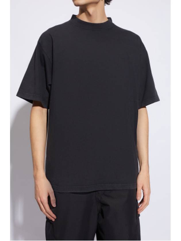 Hand-Drawn Medium Fit Short Sleeve T-Shirt Black - BALENCIAGA - BALAAN 9