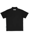 Simple logo wappen short sleeve polo TEE F L MAN BLACK - TRIMERE - BALAAN 3