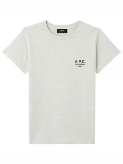 Denise Embroidered Logo Short Sleeve T-shirt Ecru - A.P.C. - BALAAN 2