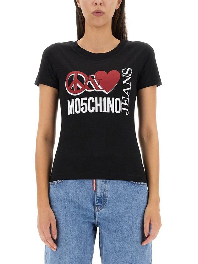 23 fw Peace Love T-Shirt 070782625555 B0040439757 - MOSCHINO - BALAAN 2