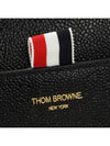 Pebble Grain Leather Slim Briefcase Black - THOM BROWNE - BALAAN 7