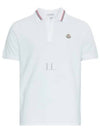 Logo Patch Polo Shirt White - MONCLER - BALAAN 2