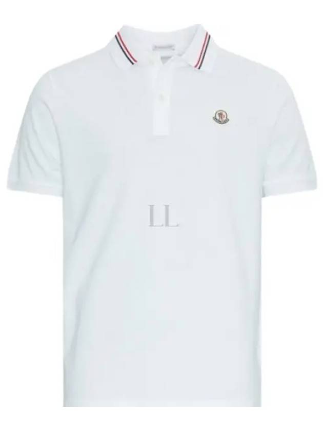 24 8A00021 89A16 002 Logo Patch Polo Shirt - MONCLER - BALAAN 1