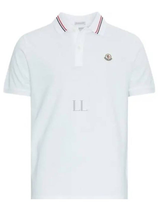 24 8A00021 89A16 002 Logo Patch Polo Shirt - MONCLER - BALAAN 1