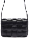 Cassette Intrecciato Padded Small Cross Bag Black - BOTTEGA VENETA - BALAAN 2