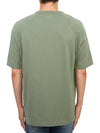 30/1 Sponge Fleece Short Sleeve Sweatshirt Green - CP COMPANY - BALAAN 4