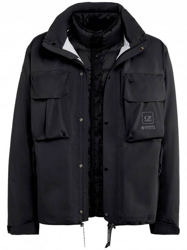 Metropolis Series Gore-Tex 3L Infinium Hooded Jacket Black - CP COMPANY - BALAAN 2