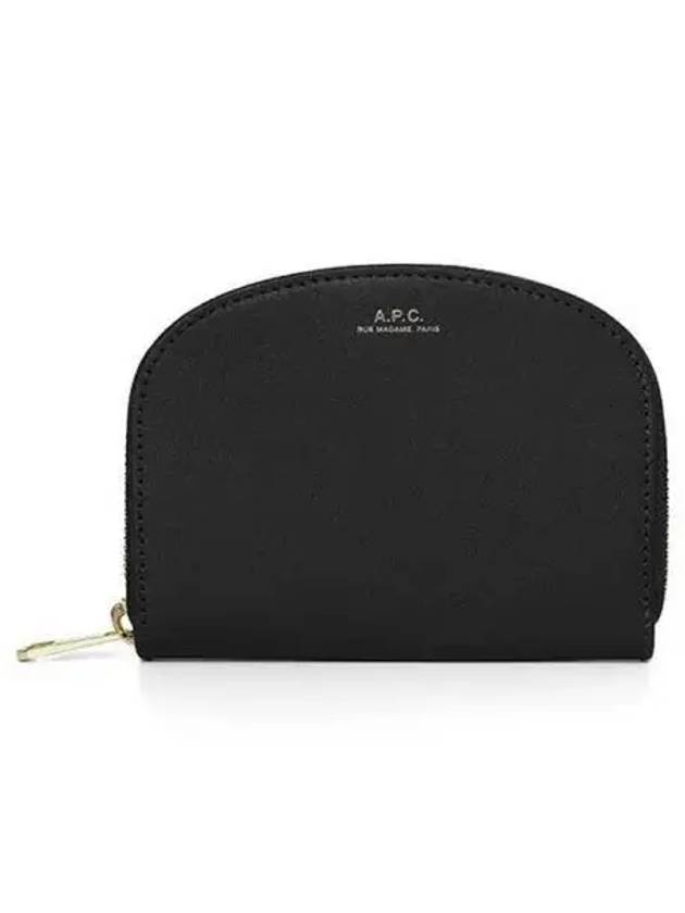 Demi Lune Half Moon Zipper Card Wallet Black - A.P.C. - BALAAN 2