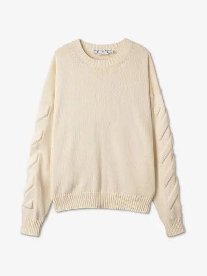 arrow knit sweater - OFF WHITE - BALAAN 2