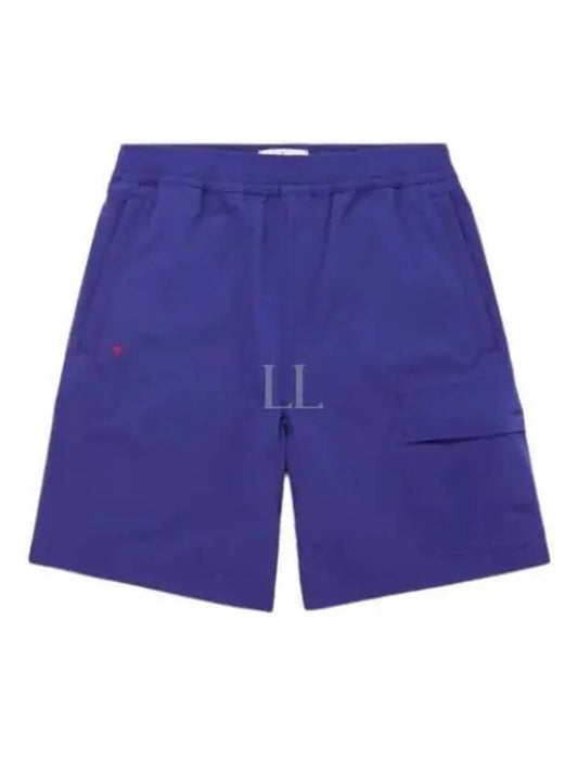 Shell Cargo Pocket Shorts Blue - STONE ISLAND - BALAAN 2