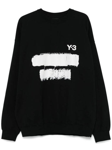 Y-3 Adidas U Gfx Crew Neck Cotton Sweatshirt Clothing - ADIDAS - BALAAN 1