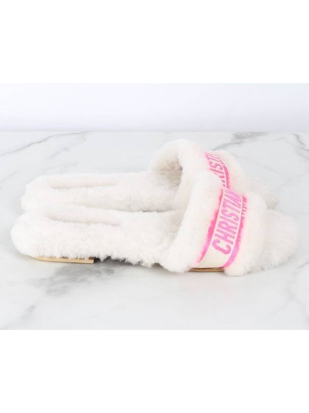 logo shearling slippers 36 230 - DIOR - BALAAN 7