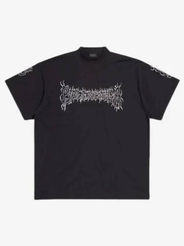 Darkwave Cotton Short Sleeve T-Shirt Black - BALENCIAGA - BALAAN 2