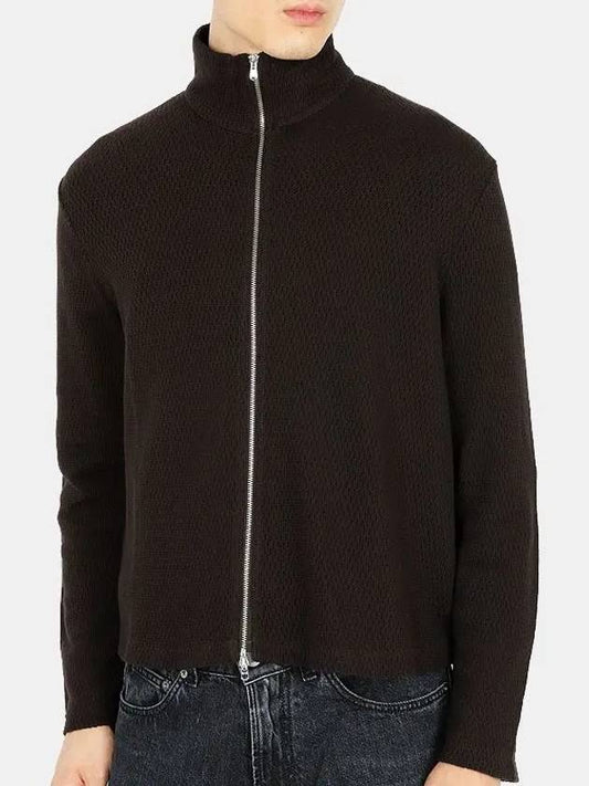 Dimont Men s SHRUNKEN Zip up Cardigan Brown M4226SBC - OUR LEGACY - BALAAN 2