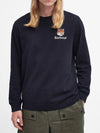 Fox Head Patch Crew Neck Long Sleeve T-Shirt Black - BARBOUR - BALAAN 3