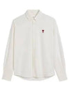 De Coeur Long Sleeve Shirt Ivory - AMI - BALAAN 2