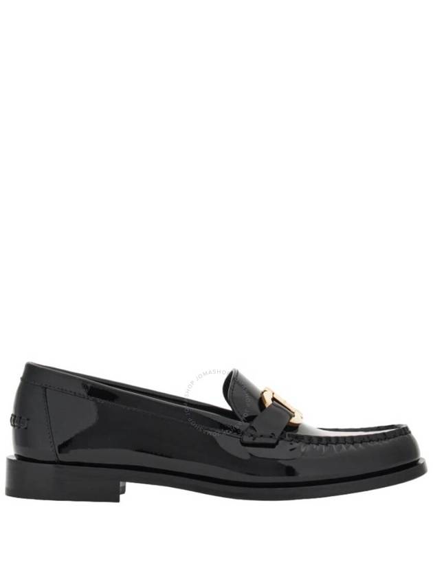 Moccasin Gancini Ornament Loafers Black - SALVATORE FERRAGAMO - BALAAN 2