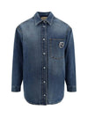 Washed Organic Denim Shirt Blue - GUCCI - BALAAN 2