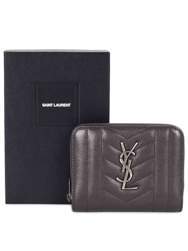 Monogram mixed bifold wallet 437470 BRMO4 1257 gray - SAINT LAURENT - BALAAN 5