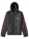 Men's Necker Logo Patch Hooded Windbreaker Black - MONCLER - BALAAN 2