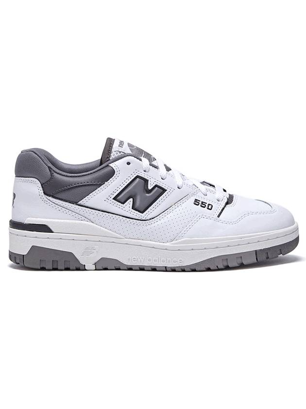 550 Logo Low Top Sneakers White Grey - NEW BALANCE - BALAAN 1