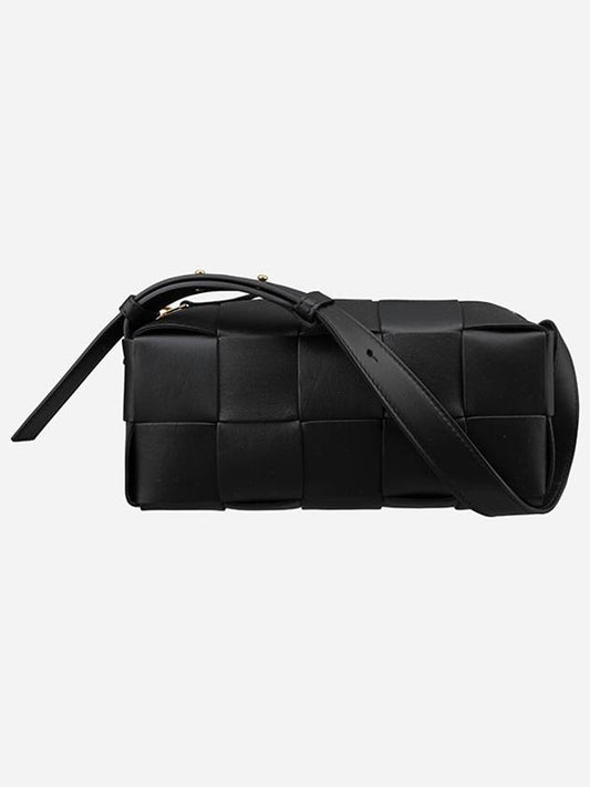 Women's Brick Cassette Small Shoulder Bag Black - BOTTEGA VENETA - BALAAN 2